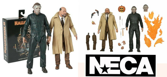 Halloween 2 Ultimate Michael Myers & Dr Loomis 2-Pack 7" Inch Action Figure NECA