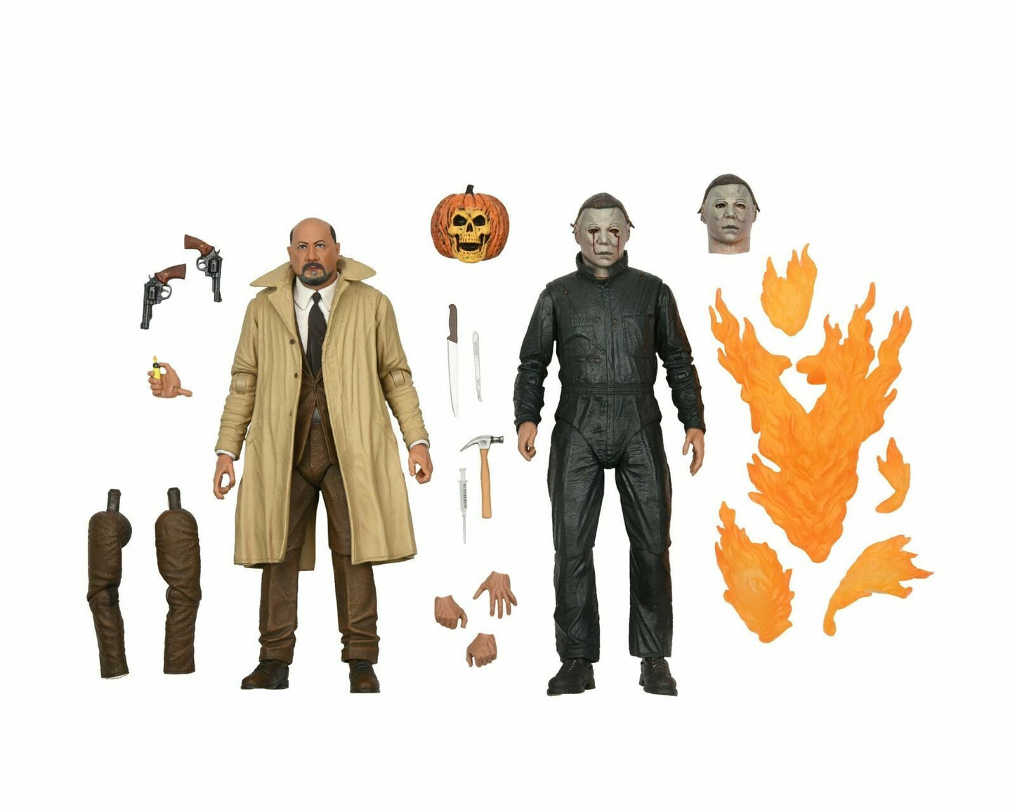 Halloween 2 Ultimate Michael Myers & Dr Loomis 2-Pack 7" Inch Action Figure NECA