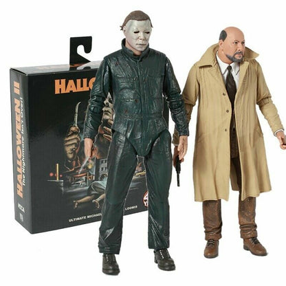 Halloween 2 Ultimate Michael Myers & Dr Loomis 2-Pack 7" Inch Action Figure NECA